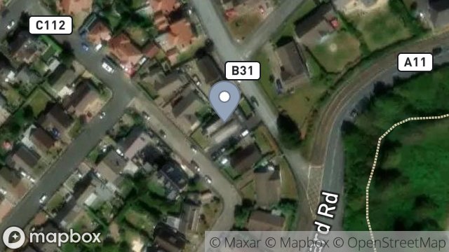 Map showing 36, KING EDWARD PARK, ONCHAN, ISLE OF MAN, IM3 2AB
