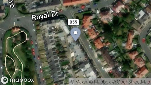 Map showing 23, FALKLAND DRIVE, ONCHAN, ISLE OF MAN, IM3 1EG