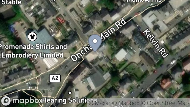 Map showing 8-12, MAIN ROAD, ONCHAN, ISLE OF MAN, IM3 1AS