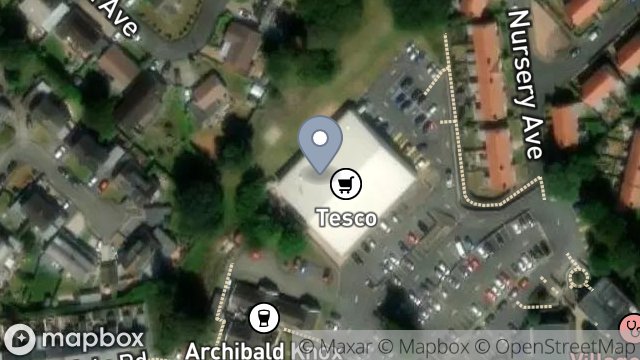Map showing SHOPRITE LTD, VILLAGE WALK, ONCHAN, ISLE OF MAN, IM3 4EA