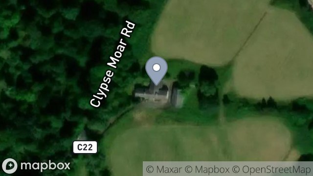 Map showing CLYPSE BEG, LITTLE MILL ROAD, ONCHAN, ISLE OF MAN, IM4 5BF