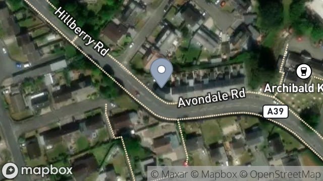 Map showing SITE ADJ TO 10, BIRCHLEY TERRACE, ONCHAN, ISLE OF MAN, IM3 4EY