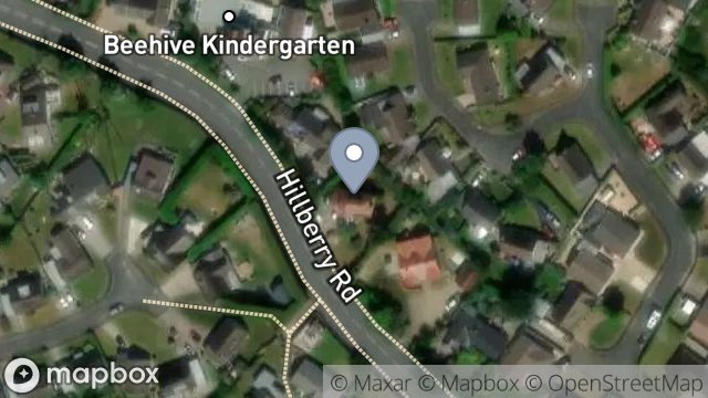 Map showing CONISTER, HILLBERRY ROAD, ONCHAN, ISLE OF MAN, IM3 3JP
