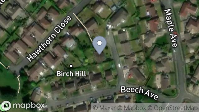 Map showing 10, BEECH CLOSE, ONCHAN, ISLE OF MAN, IM3 3HH