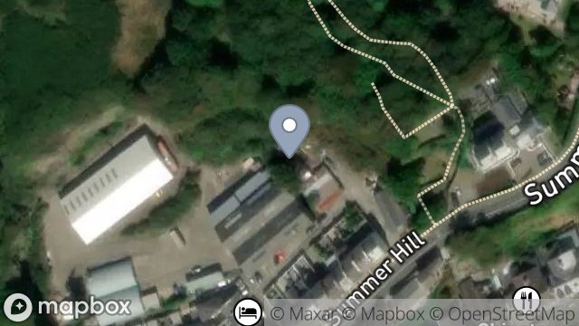 Map showing DAVID TRIGGS, NO 1 STORE, SUMMERHILL QUARRY, DOUGLAS, ISLE OF MAN, IM2 4PF