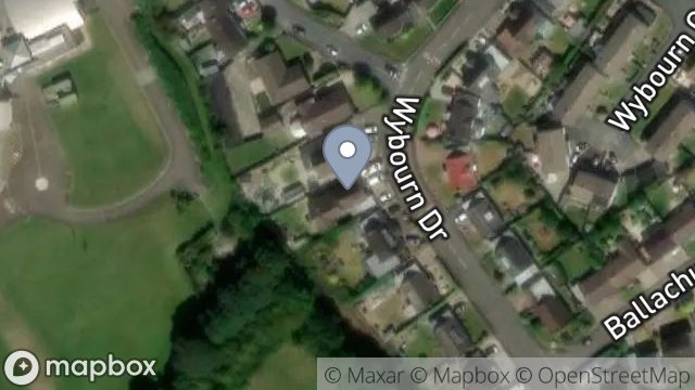 Map showing 50, WYBOURN DRIVE, ONCHAN, ISLE OF MAN, IM3 4AN