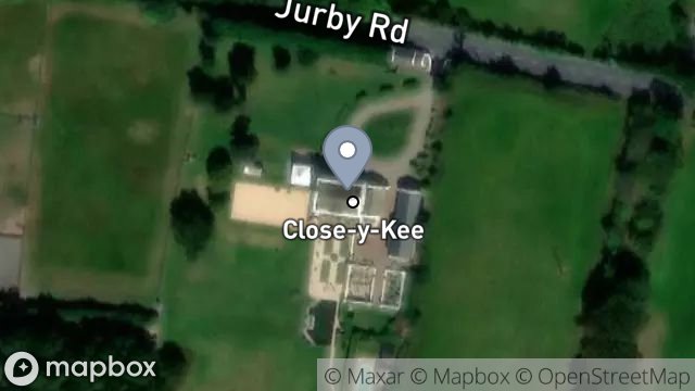 Map showing AMISFIELD STABLES, ST. JUDES, ISLE OF MAN, IM7 2EW