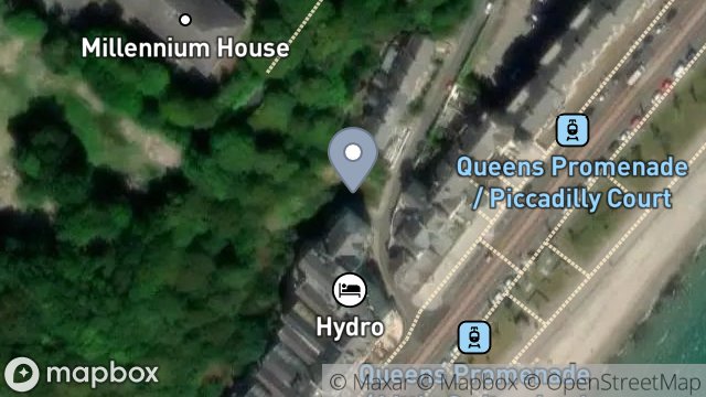 Map showing FORMER SITE OF CLIFF LODGE, SWITZERLAND ROAD, DOUGLAS, ISLE OF MAN, IM2 4NF