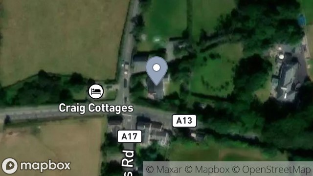 Map showing EAST CRAIG, ST. JUDES, ISLE OF MAN, IM7 2EW