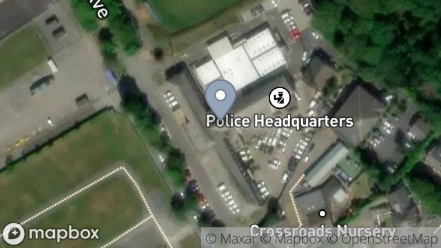 Map showing ISLE OF MAN CONSTABULARY, POLICE STATION, GLENCRUTCHERY ROAD, DOUGLAS, ISLE OF MAN, IM2 4RG