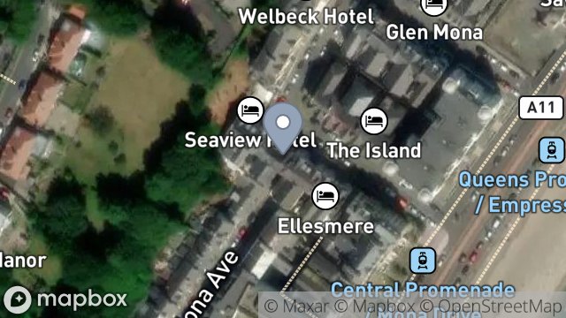 Map showing FLAT 2, EMPRESS APARTMENTS, 9, EMPRESS DRIVE, DOUGLAS, ISLE OF MAN, IM2 4LQ