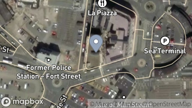 Map showing ROYALTY BUILDINGS, WALPOLE AVENUE, DOUGLAS, ISLE OF MAN, IM1 2LT