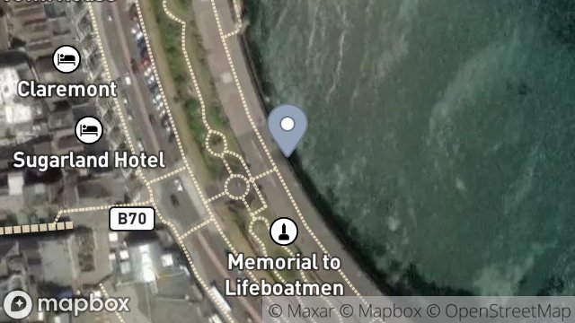 Map showing SEA WALL, LOCH PROMENADE, DOUGLAS, ISLE OF MAN, IM1 2LX