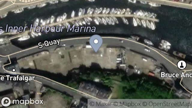 Map showing FACTORY AND PREMISES, SOUTH QUAY, DOUGLAS, ISLE OF MAN, IM1 5AX