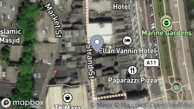 Map showing ECLIPSE, 58, STRAND STREET, DOUGLAS, ISLE OF MAN, IM1 2EL