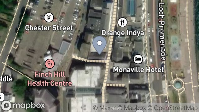 Map showing OFFSHORE VAPES, 11, CASTLE STREET, DOUGLAS, ISLE OF MAN, IM1 2EX
