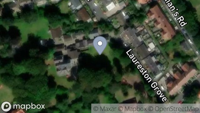 Map showing LAND AT, LAURESTON MANOR, BALLAQUAYLE ROAD, DOUGLAS, ISLE OF MAN, IM2 5DD