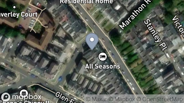 Map showing BAYSWATER, 14, CLIFTON TERRACE, DOUGLAS, ISLE OF MAN, IM2 3HX