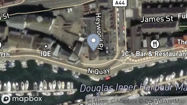 Map showing SUB STATION, LORD STREET, DOUGLAS, ISLE OF MAN, IM1 4LB