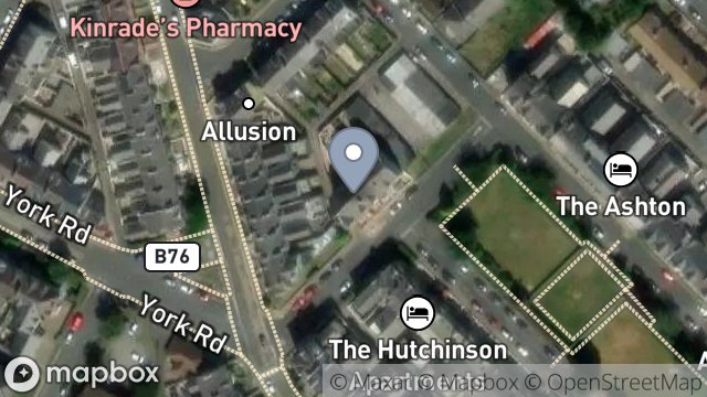 Map showing 18, HUTCHINSON SQUARE, DOUGLAS, ISLE OF MAN, IM2 4HS