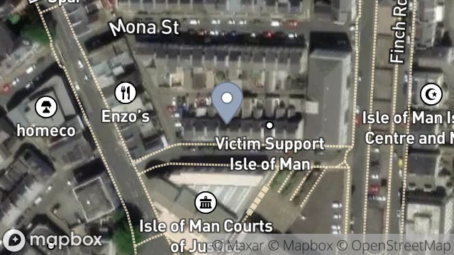 Map showing 14, ALBERT STREET, DOUGLAS, ISLE OF MAN, IM1 2QA