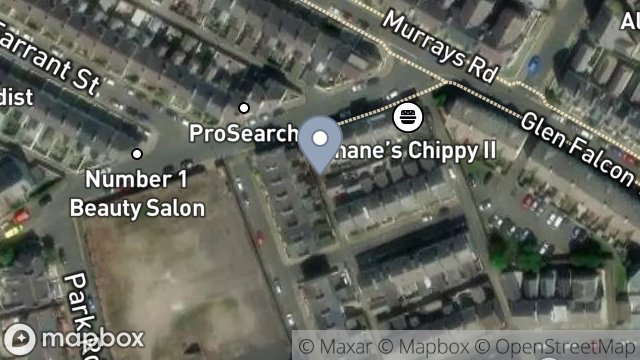 Map showing STREET RECORD, LANE BEHIND GRAFTON STREET, DOUGLAS, ISLE OF MAN, IM2 3HH