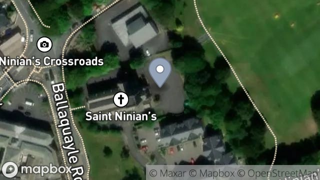Map showing ST NINIANS CHURCH HALL, ST NINIANS ROAD, DOUGLAS, ISLE OF MAN, IM2 4BE