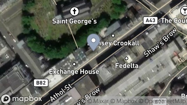 Map showing COFFEE EXCHANGE, 52, ATHOL STREET, DOUGLAS, ISLE OF MAN, IM1 1JB