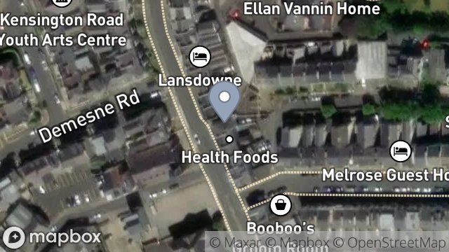 Map showing HT DENTAL SOLUTIONS LTD, 92, BUCKS ROAD, DOUGLAS, ISLE OF MAN, IM1 3AG