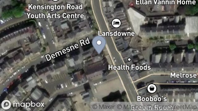 Map showing 57, BUCKS ROAD, DOUGLAS, ISLE OF MAN, IM1 3EE