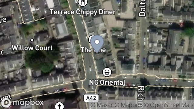 Map showing 8, PROSPECT TERRACE, DOUGLAS, ISLE OF MAN, IM1 3AL