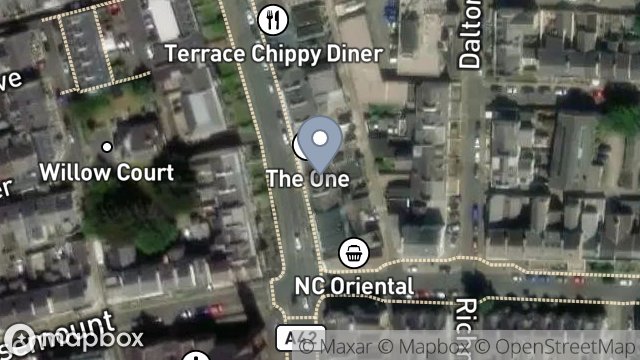 Map showing 10, PROSPECT TERRACE, WOODBOURNE ROAD, DOUGLAS, ISLE OF MAN, IM1 3AL