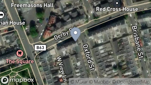 Map showing 67A, DERBY ROAD, DOUGLAS, ISLE OF MAN, IM2 3EA