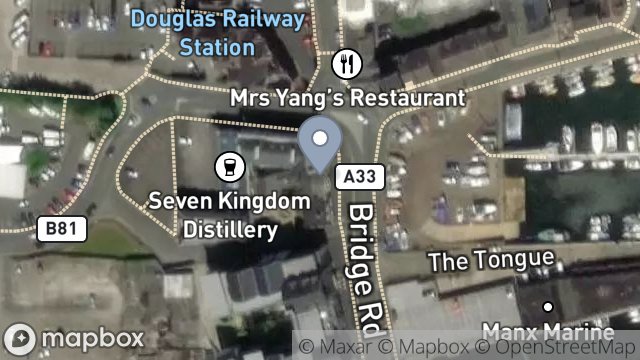 Map showing 6, BRIDGE ROAD, DOUGLAS, ISLE OF MAN, IM1 5AG