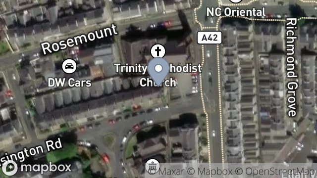 Map showing SURGERY, 1, KENSINGTON ROAD, DOUGLAS, ISLE OF MAN, IM1 3ER