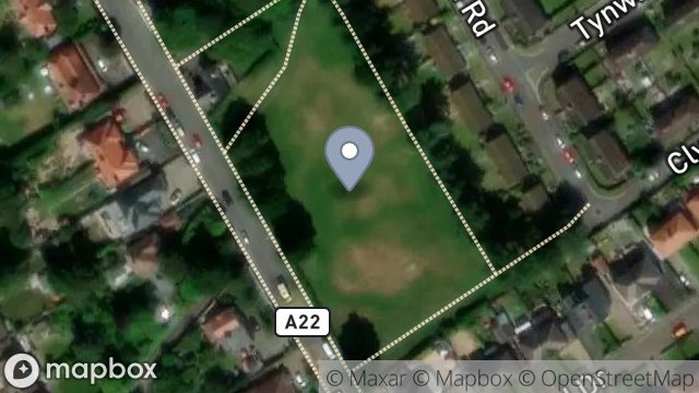 Map showing RECREATION GROUND, BALLANARD ROAD, DOUGLAS, ISLE OF MAN, IM2 6JD