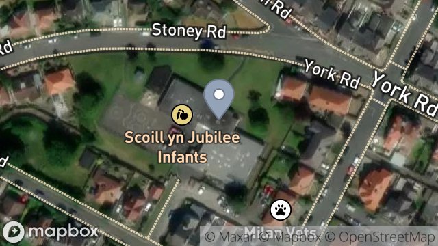 Map showing BALLAQUAYLE INFANTS SCHOOL, THORNY ROAD, DOUGLAS, ISLE OF MAN, IM2 5EE