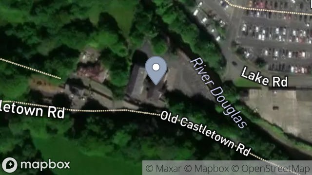Map showing NUNNERY MILLS, OLD CASTLETOWN ROAD, DOUGLAS, ISLE OF MAN, IM2 1QA