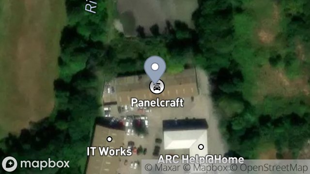 Map showing PANELCRAFT, UNIT 16, TROMODE ESTATE, TROMODE, DOUGLAS, ISLE OF MAN, IM4 4RG
