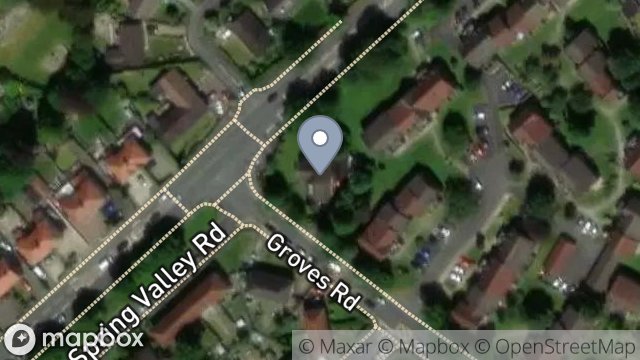 Map showing GRIANANE, GROVES ROAD, DOUGLAS, ISLE OF MAN, IM2 1JD