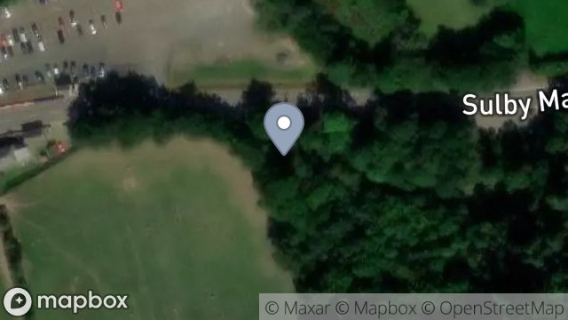 Map showing GOB E VOLLEY PEN, MAIN ROAD, SULBY, ISLE OF MAN, IM7 5EA