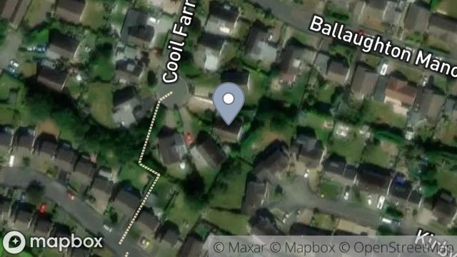 Map showing 5, COOIL FARRANE, DOUGLAS, ISLE OF MAN, IM2 1NX