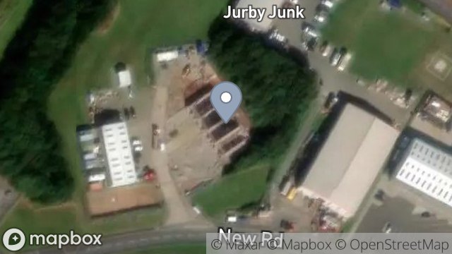 Map showing SITE SUPPLY, THE PADDOCKS, JURBY INDUSTRIAL ESTATE, JURBY, ISLE OF MAN, IM7 3BD