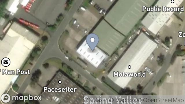 Map showing JACK FROST LTD, SPRINGHAM PARK, SPRING VALLEY INDUSTRIAL ESTATE, DOUGLAS, ISLE OF MAN, IM2 2QU
