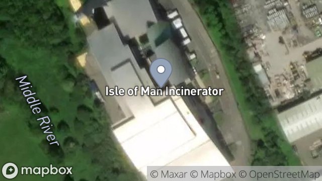 Map showing SITA WASTE (IOM) LTD, ENERGY FROM WASTE PLANT, RICHMOND HILL, DOUGLAS, ISLE OF MAN, IM4 1JH