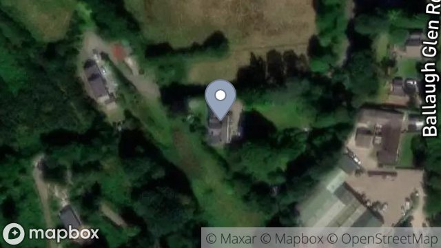 Map showing BRAGGAN GORYN, GLEN ROAD, BALLAUGH, ISLE OF MAN, IM7 5JD