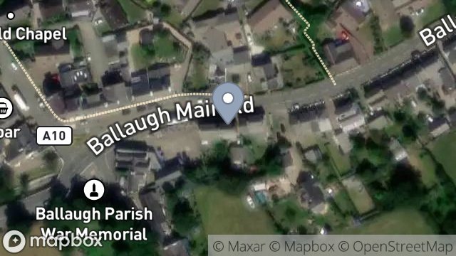 Map showing BALLAMOAR COTTAGE, MAIN ROAD, BALLAUGH, ISLE OF MAN, IM7 5EG
