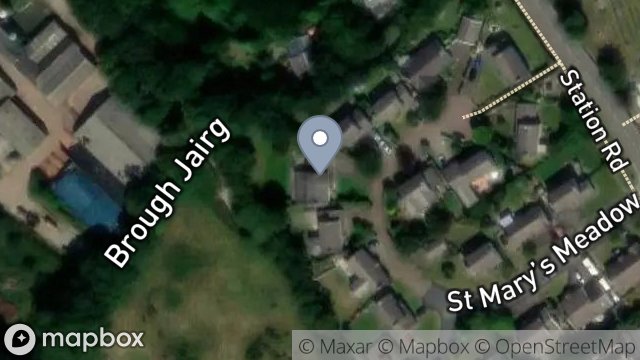 Map showing 8, ST. MARYS MEADOW, BALLAUGH, ISLE OF MAN, IM7 5AJ