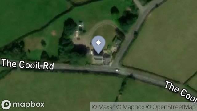 Map showing BALLABUNT CROFT, COOIL ROAD, COOIL, DOUGLAS, ISLE OF MAN, IM4 2AQ
