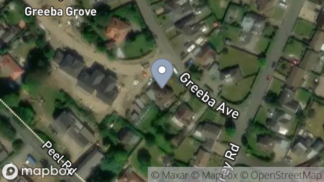 Map showing 5, GREEBA AVENUE, GLEN VINE, ISLE OF MAN, IM4 4ED